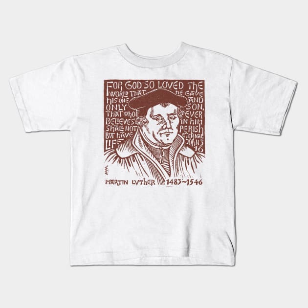 Martin Luther Kids T-Shirt by WonderWebb